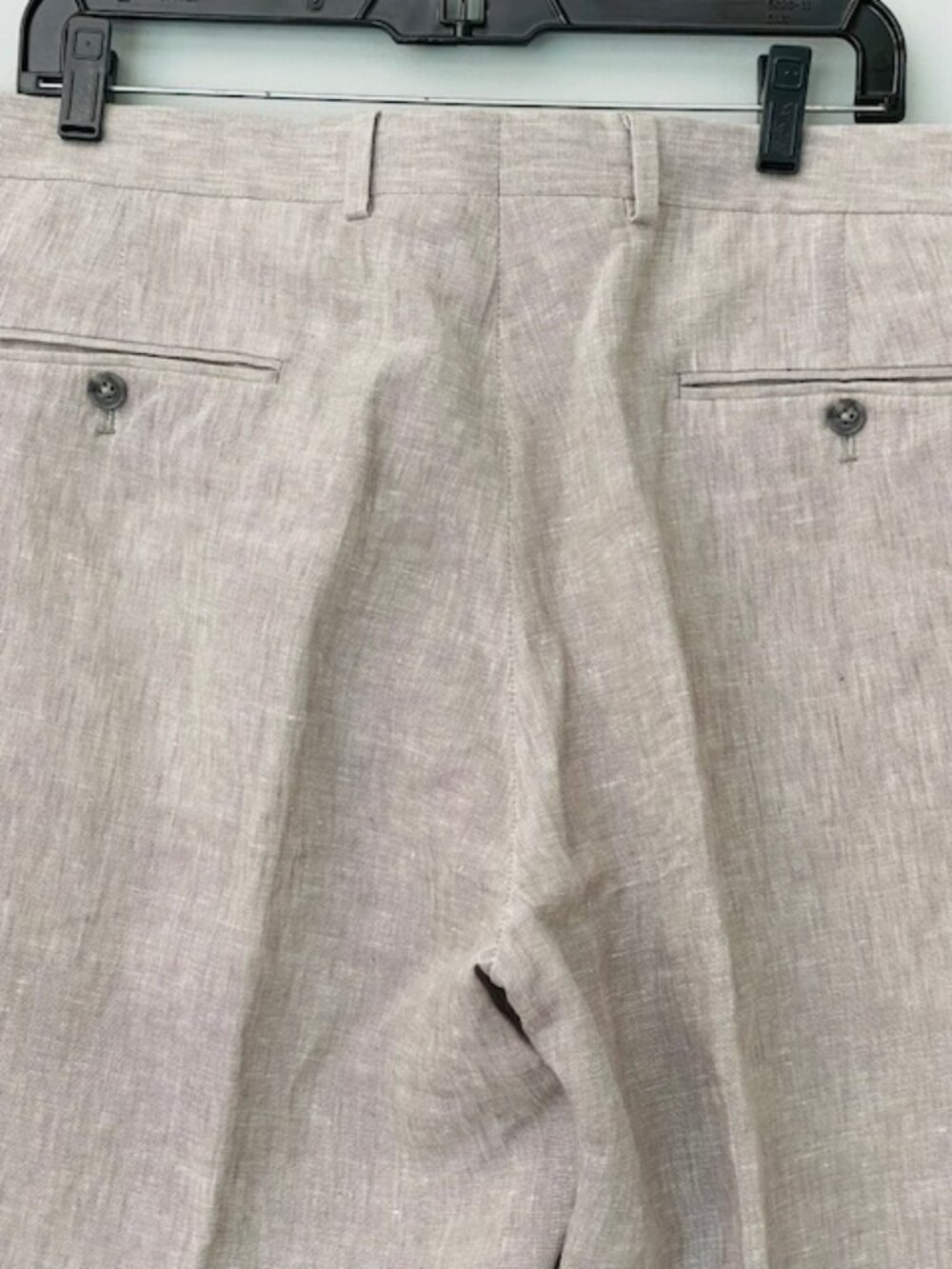 Joseph Abboud 100% Linen Suit Light Gray Summer Tailored 2 Piece Men's 48R X 38 - Picture 11 of 13